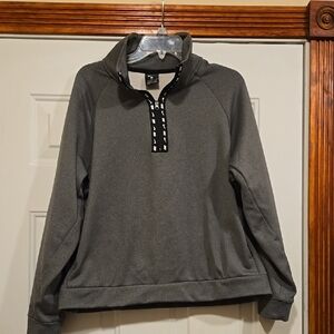 Nike Womens Training Therma 1/2 Zip Sweatshirt Gray Large